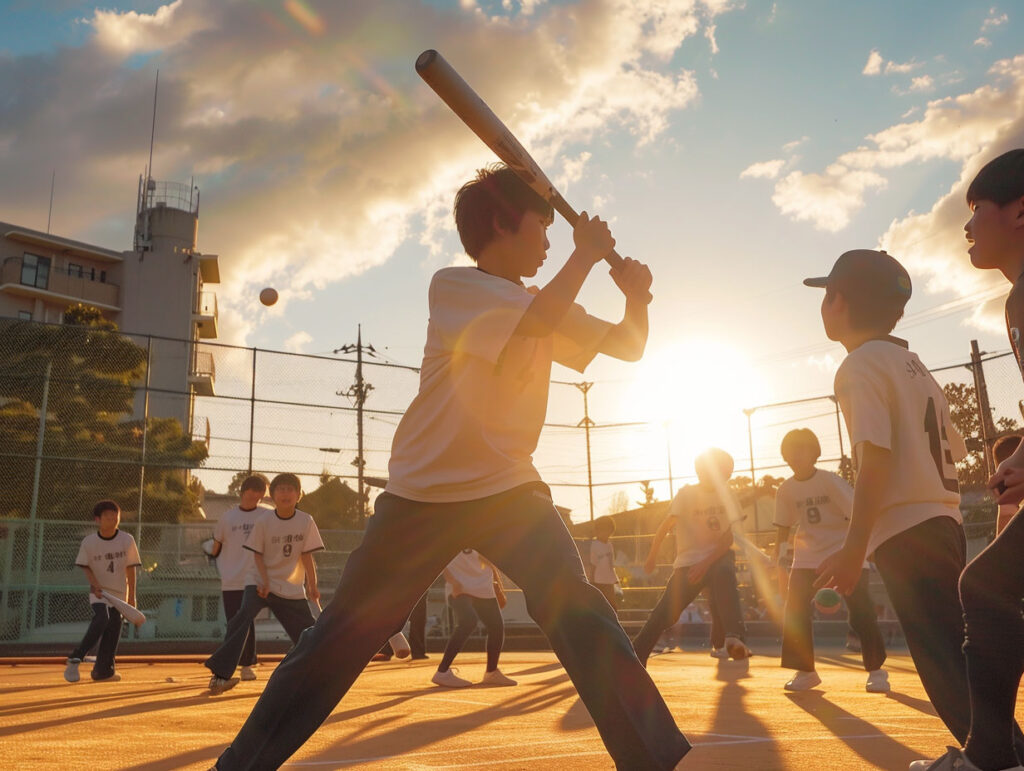 野球をやっている中学生の生徒