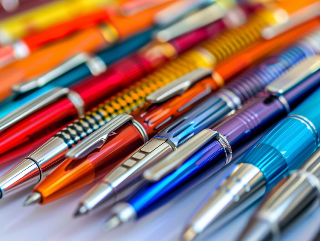 様々な種類のボールペン