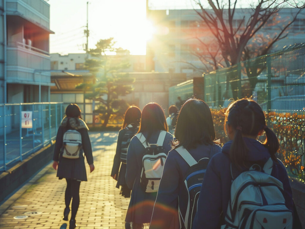 朝早くから投稿する学生たち