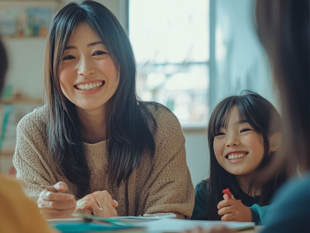 子供の勉強のサポートに積極的な母親